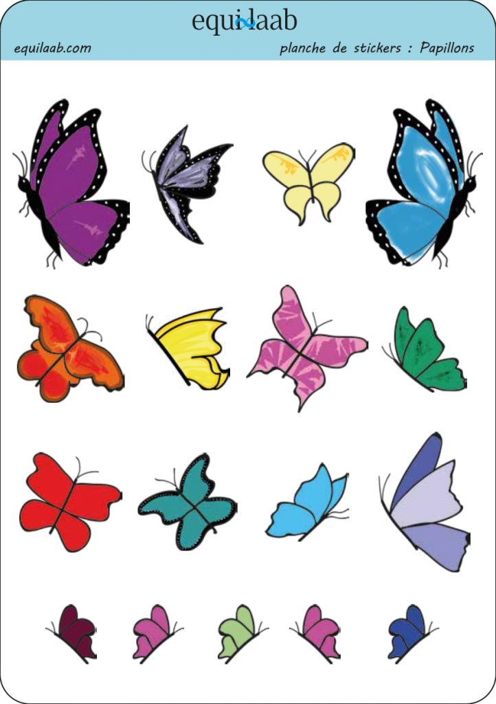 planche papillons