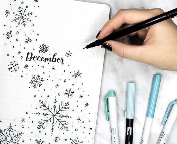 Bullet Journal neige