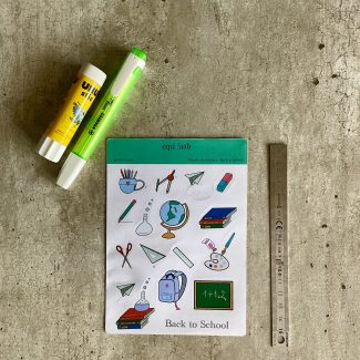 Planche stickers - Idées pages Bullet Journal : Back to School